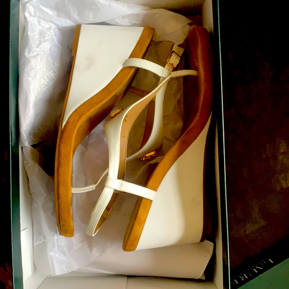 Ralph Lauren sandals white